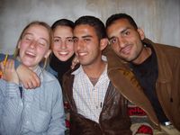 Rachel together with Palestinian friends.