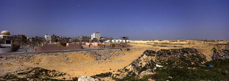 Photo of Rafah, taken from the water pumping station.