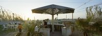 A restaurant situated near the beach