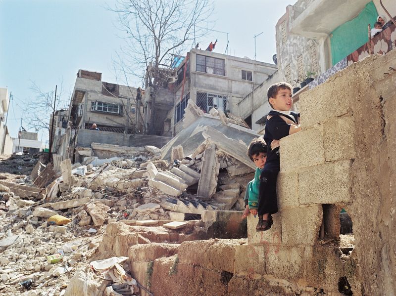 The Israeli Defense Force demolishing Palestinian houses are normally giving the people in the houses maximum 10-15 minutes to gather their belongings and get out before the bulldozers tear the house apart.
